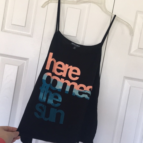 About A Girl Tops - About a girl “Here comes the sun” tank top